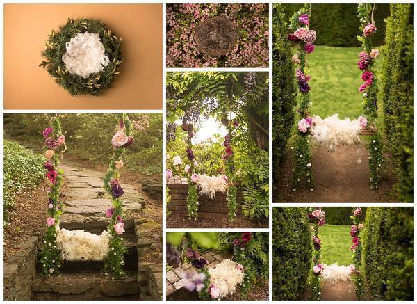 Little Nugget Newborn Girl Backdrop Collection {Includes 35 Backdrops}