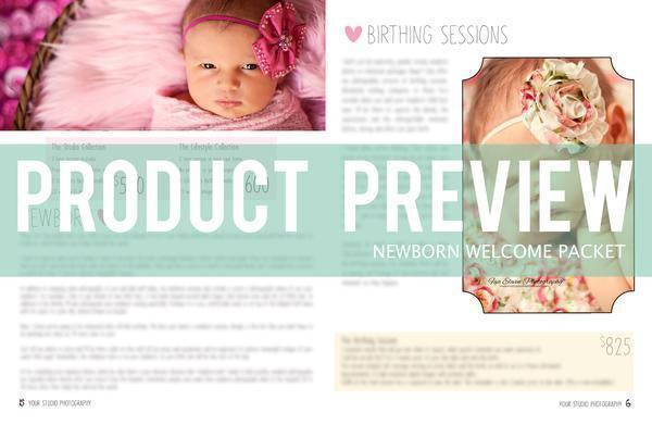 Newborn Magazine Welcome Packet Template {1st & 2nd Edition}