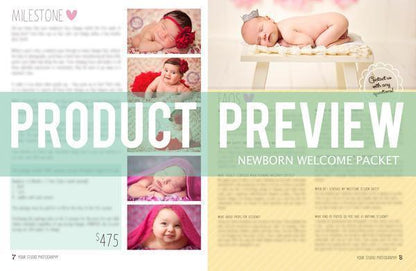 Newborn Magazine Welcome Packet Template {1st & 2nd Edition}