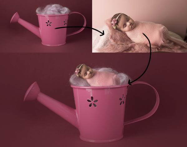 Newborn Digital Backdrop Step by Step Composite Tutorial Videos
