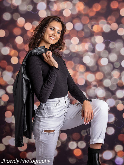 Chocolate Bokeh Printed Photography Backdrop