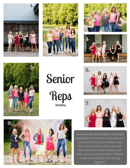 SENIOR POSING FORMULA CARDS