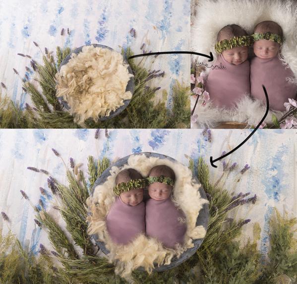 Newborn Digital Backdrop Step by Step Composite Tutorial Videos