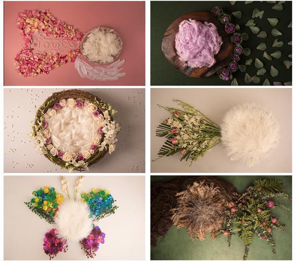 Blissful Newborn Girl Backdrop Collection {Includes 35 Backdrops}