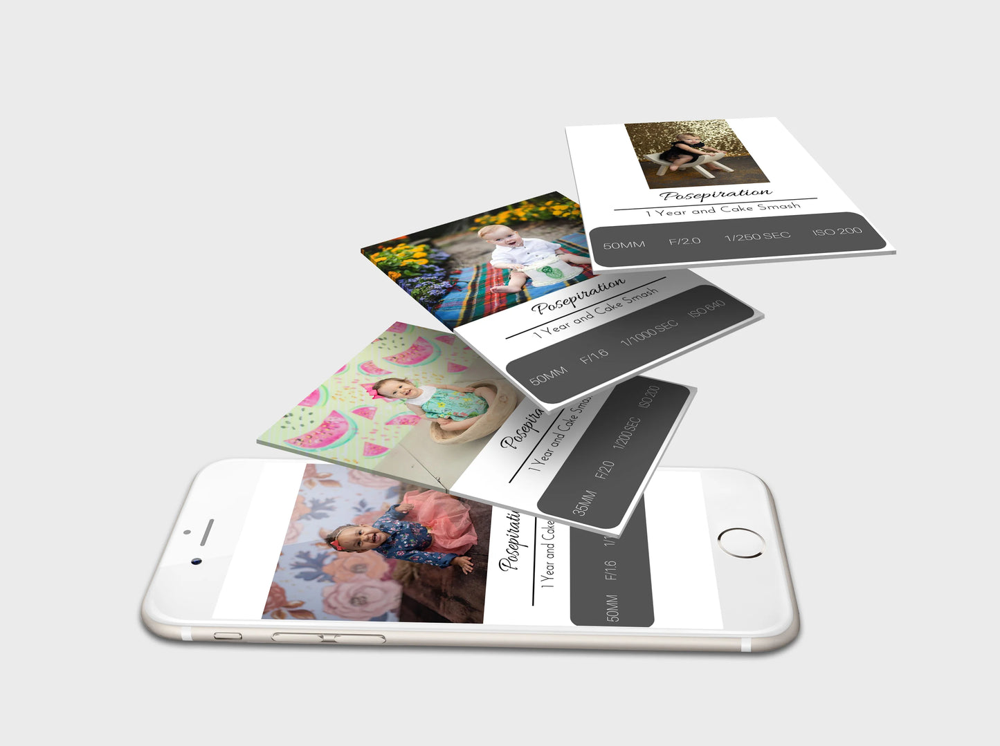 837 POSEPIRATION PORTRAIT SETTING CARDS