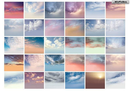 1000+ Sky Overlay Bundle