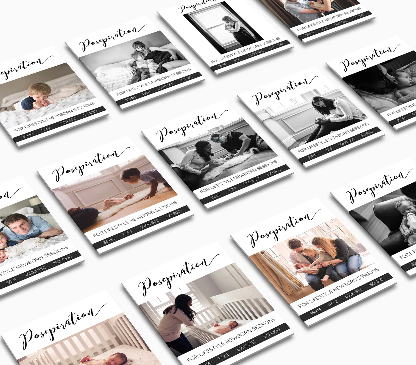 837 POSEPIRATION PORTRAIT SETTING CARDS