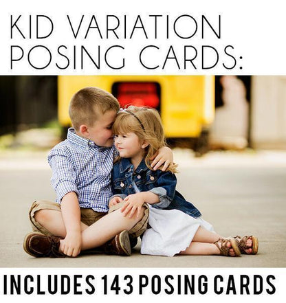 959 Family/Children Posing Card Bundle