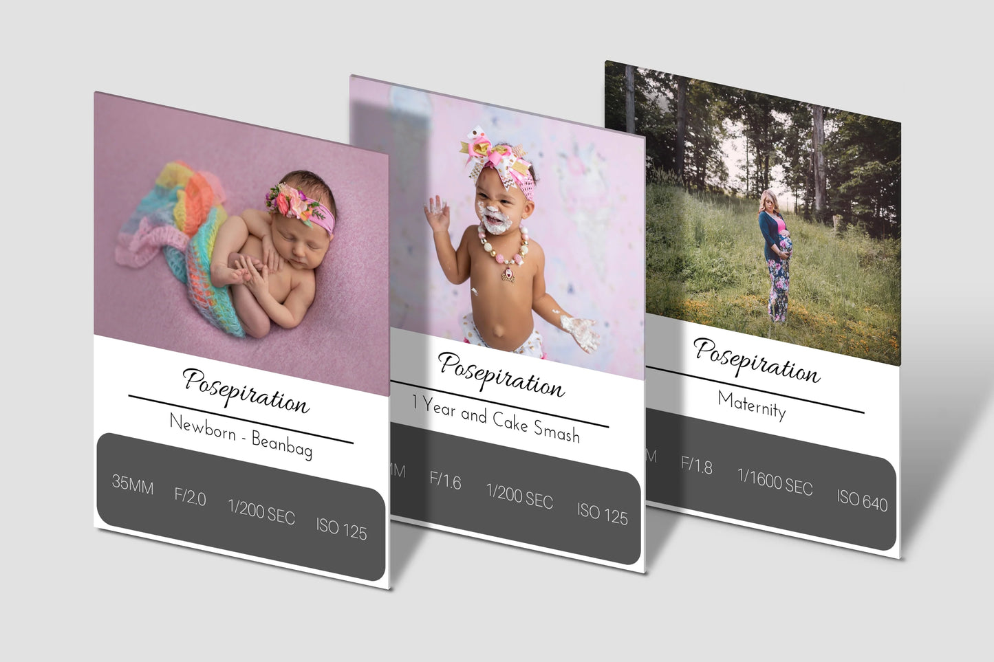 837 POSEPIRATION PORTRAIT SETTING CARDS
