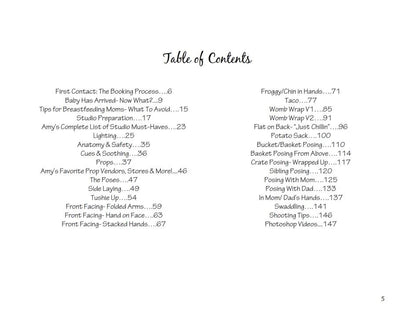 Amy Cook Photography Newborn Videos and E-Workbook